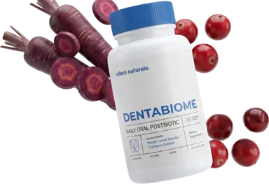 DentaBiome bottle - oral postbiotic chewable tablets